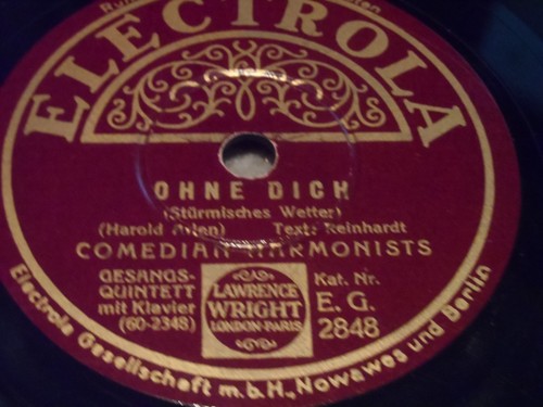 Schellackplatte comedian - schellackplatte,
