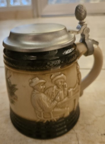 Vintage keramik stein bierkrug - keramik,