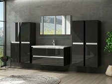Badmöbel Set Schwarz