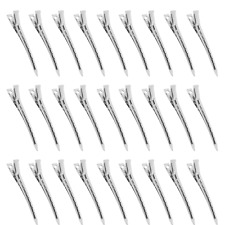 36 Silber Haarspangen für Damen - 9cm Haarklammern für Friseursalon