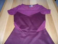 H&M Divided Sommerkleid Brombeere Größe 36