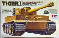 Tamiya 35202 Tiger I Ausf. E Mittel Otto Carius mit Carius-Figur Decals defekt