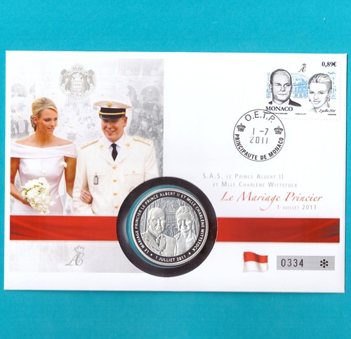 Numisbrief monaco fürst - -,