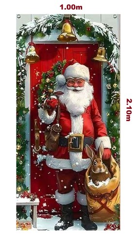 Tür banner weihnachtsmann - tür,