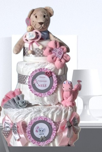 Windeltorte mädchen mit - windeltorte,