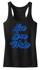 Live love wake racerback tank - wake,