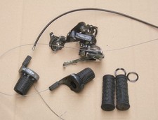 Shimano Deore LX Schaltwerk RD-M567 +Umwerfer + shifter retro