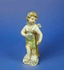 K1953 KPM Berlin Figur, Putto als Bettler, Engel, H=11cm, 1.Wahl