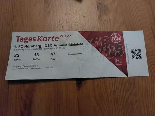 Used sammler ticket - used,