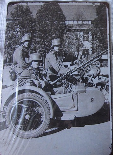 Blechschild soldaten auf - 3, wh-soldaten