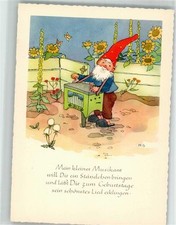 10712636 - sign. Savelsberg Zwerg Geburtstag Drehorgel