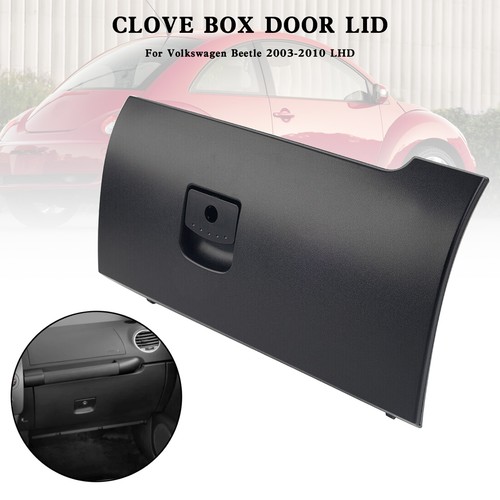 Black glove box door - black, lid