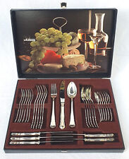 Wilkens Chippendale Silber 90 Besteckkasten 30-teilig Besteck vollständig, TOP!