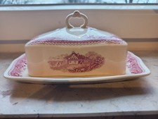 Villeroy&Boch Burgenland Rot Butterdose Dose antik