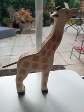 Holzgiraffe groß für Kinder von Holztiger, 21,5cm Höhe