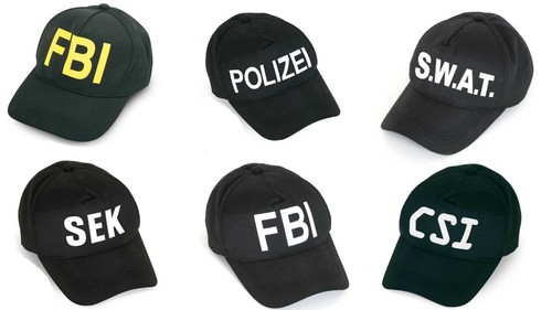 Basecap polizei csi fbi swat - csi,