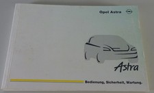 Betriebsanleitung / Handbuch Opel Astra G Stand 10/2000