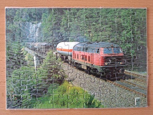 Puzzle diesel lokomotive 218 - puzzle,