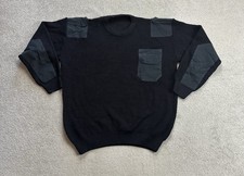 BUNDESWEHR Herren Pullover Armee Gr 58 Polizei Jagd Arbeitspullover 11818 Blau