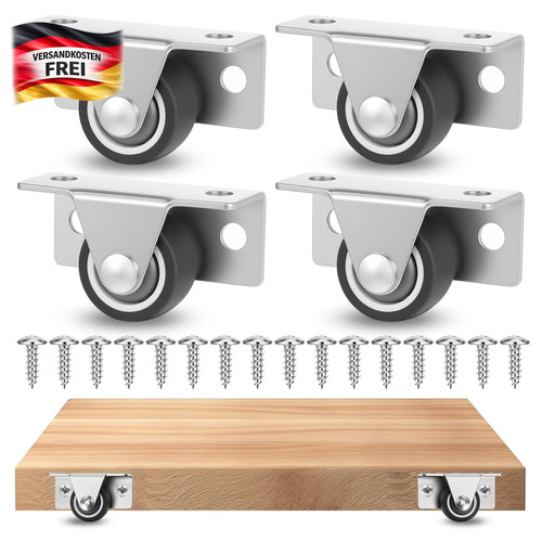 Mini möbelrollen 4er set mit - mini,