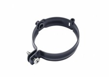 GRÖMO ALUSTAR Fallrohrschelle Anthrazit ø100 mit Gewindemutter M10, SX (glatt), 