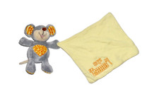 Ergee KIK grau gelb MAUS say : cheeeeese ! Schmusetuch Schnuffeltuch Kuscheltuch