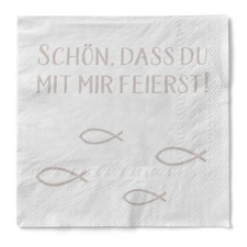 Serviette "Schön, dass Du mit