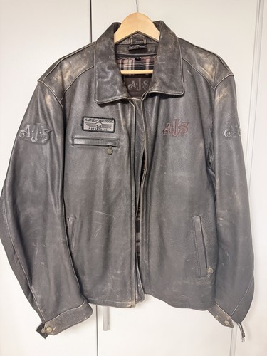 Motorrad lederjacke von ajs - von,
