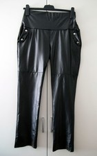 Wet-Look-Hose Gr. 3XL (ca. 46/ 48), rundum Gummizug, ungetragen, schwarz, lesen!