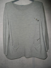 COS damen pullover gr.L,42 100%Wolle grau