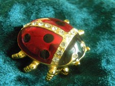 Brosche Käfer Schmuck Emaille Stein ? Mittelalter Hochzeit  Alt Kunst Selten