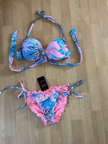 Bikini geblümt rosa blau