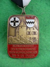 Abzeichen BHDS Rhein Wupper/Leverkusen 1986  Bezirksbundesf. Lev. Opladen Orden