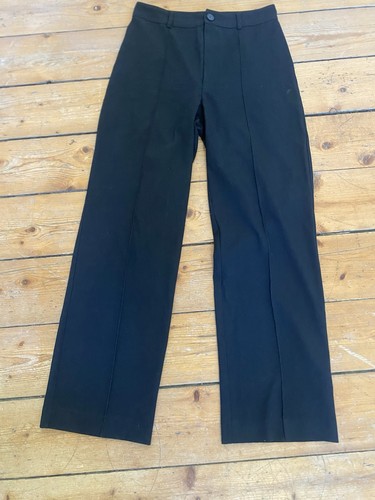 Pull bear black wide leg - black,