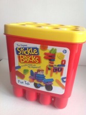 Stickle Bricks komplettes Fun Tub Eimer Set in sehr gutem Zustand