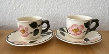 2x Villeroy&Boch Wildrose Mokkatasse+ Unterteller Espressotasse TOPP-ZUSTAND