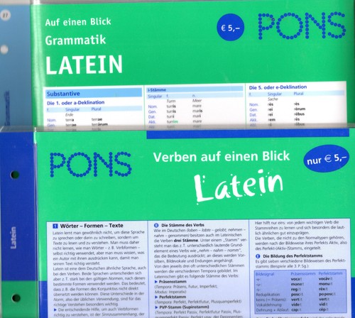 Pons latein lerntafeln verben - pons,