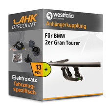 Für BMW 2er GT 14- WESTFALIA Anhängerkupplung abnehmbar + 13polig E-Satz NEU