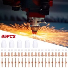 65Tlg Plasmaschneider Düsen Elektroden Zubehör Set für CUT40 CUT50 LG40 PT31