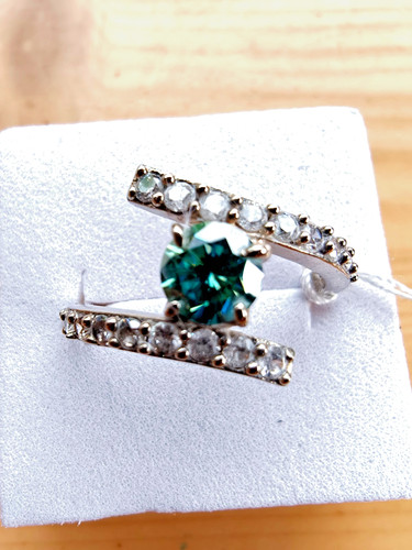 Ring mit moissanit - -, diamant