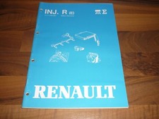 RENAULT Elektronische Benzin Einspritzung Typ R 1985 WERKSTATT HANDBUCH