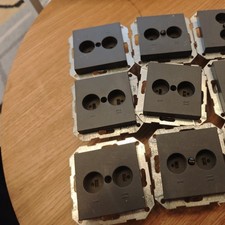 9 X Gira Lautsprecher Stereo Dosen Anthrazit  passt zu Event E2 Und Esprit progr