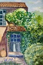 Aquarelle Bild Tür Lavendel