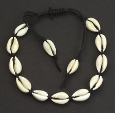 Fußkette Fußkettchen Fußband weiß schwarz Kaurimuschel 21 bis 31CM unisex 7041Q