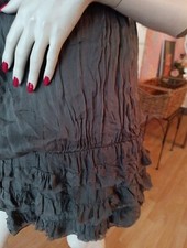 Bluse Tunika Seide EU 42 soie silk Seide Voulant Rüschen Italien Minikleid