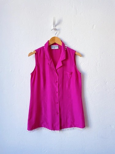 Vintage seidenbluse m - vintage,