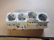 4x SCHUKO Steckdose Hutschiene