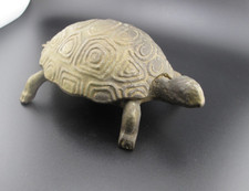 ? Vintage Messing-Schildkröte ? mit Klappdeckel – Aschenbecher / Schmuckdose
