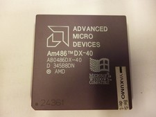 AMD Am486 DX-40 CPU Prozessor Vintage Rarität A80486DX-40