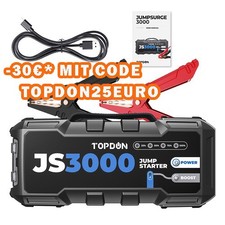 TOPDON JS3000 Auto KFZ Starthilfe Jump Starter 24000mAh 3000A Booster Powerbank